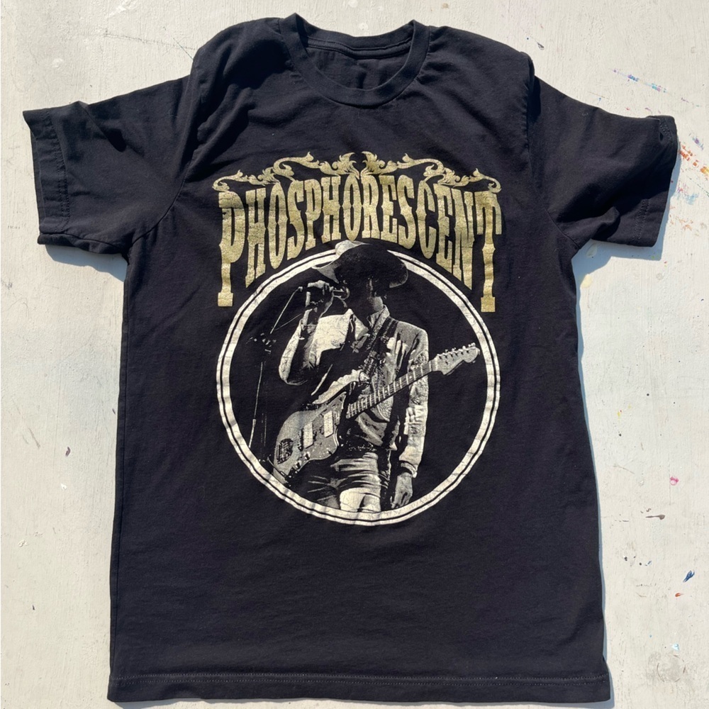 Men's Phosphorescent T-Shirt Black Spell-0ut NO SIZE‎ Americana Indie Folk Band